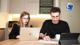 The secretary has sex with her boss after being fucked hard and deep