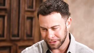 The head slides into the vagina, slicked with oil