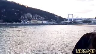 The man fucks his girlfriend in different poses during a trip