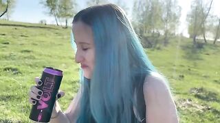 A girl met a guy in the woods and she couldn't resist his charm