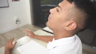 The woman thanks her surgeon with her body because she owes him a favor