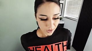 A goth girl experienced the strength of a man’s cock