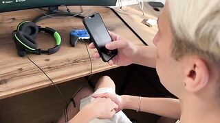 An adult man tasted the pussy of a young girl for the first time