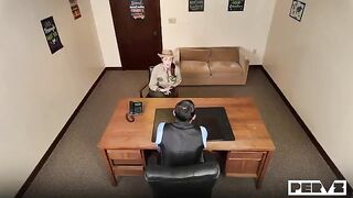 The girl received a detailed briefing on the intimate encounter