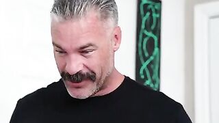 A beautiful blowjob scene with a truce, full of passion