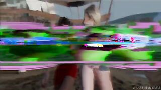Two lesbians get ready for a great threesome