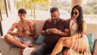 My hot stepmom fucked hard by her stepson, showcasing Colombian MILF passion
