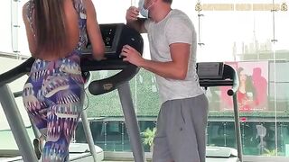 A guy hooked a girl from the gym and fucked her hard in POV