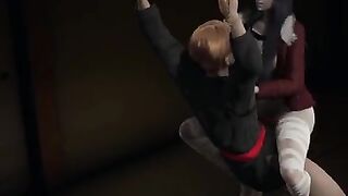 The fighting girl Karura Kure humiliates a red belt in Kengan Ashura