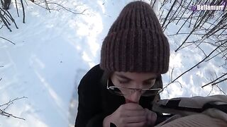 A walk with my stepsister in the park ended with hard sex and a cumshot