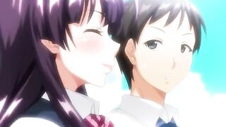 The engagement party of a Japanese School Girl and her boyfriend - Hentai