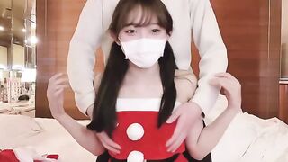 An amateur couple try 60fps sex with their cute anime-style character