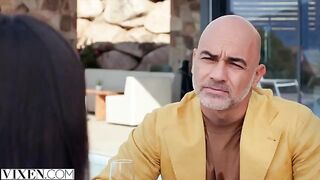 The rich guy made a deal with the stunning Rae Lil Black
