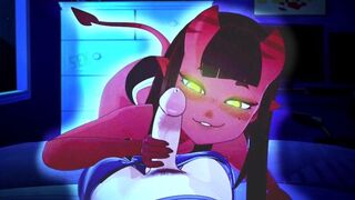 A young guy fucked a hot witch in a steamy cartoon scene