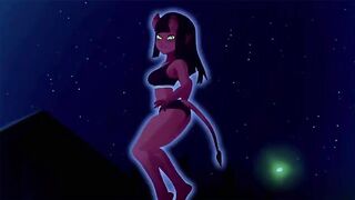 A young guy fucked a hot witch in a steamy cartoon scene