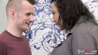 Old and young hardcore with Nicole DuPapillon and Sam Bourne, a favorite AgedLove scene