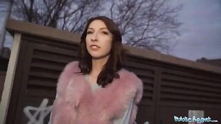 Czech beauty Chanel Kiss gets fucked hard in public toilet