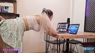 A cute babe was scammed by a magician, fucked hard