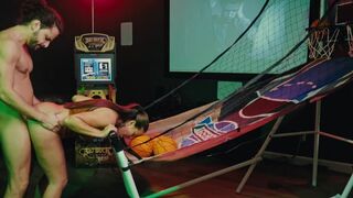 I showed my friend around my game room and it ended in a steamy affair