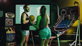 I showed my friend around my game room and it ended in a steamy affair