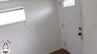 Broke Squatter Offers Her Hole to the House Owner