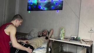 A girl just wanted a friendly fuck, but she got a threesome sex