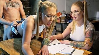 A hot chick is getting fucked to get a good mark