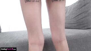 Girl is cast for sex, she needs to fuck with a guy now