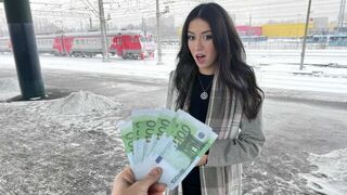 Now the girl will fulfill any desire for money