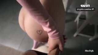 He fucked her so hard that she came like a gushing fountain