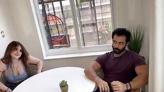 A girl got a big dick in her pussy during a role play with stepdad