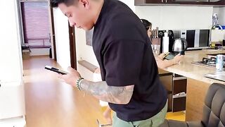 She got a good ass, is her cock getting hard?