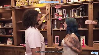 The main client wants sex - a steamy encounter in the sex shop
