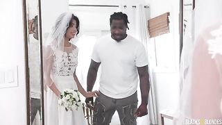 The bride chose a groom with a large penis, and she got a lot of pleasure