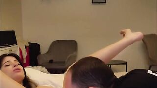 A girl came from orgasm to orgasm, squeezing every last drop