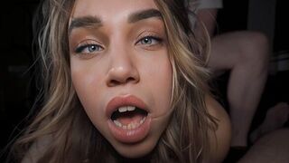 Petite brunette can't live without daily sex and hardcore action