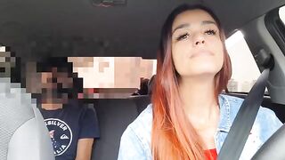 The hot girl agreed to have sex with the Uber driver for a discount