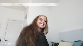 Girl was attacked with passion, she did not resist and opened her body