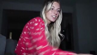 The petite blonde stepsis is asking her bro for a gentle domination