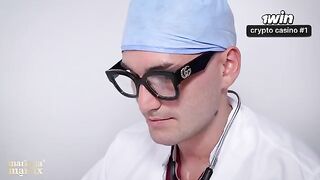 The doctor performed a gynecological examination on the patient in the hospital