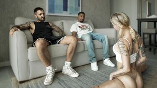 A vixen gets her pussy stretched out by BBC in a steamy scene