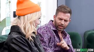 I sat a tattooed blonde down on my dick, and her moans grew louder than my thoughts