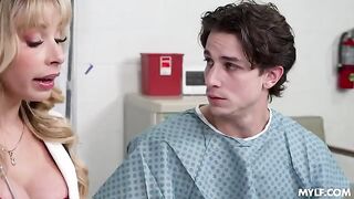 A hospital story about huge members and intense oral action
