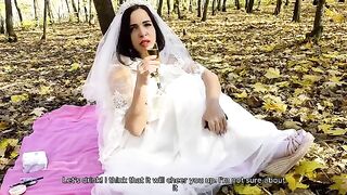 A white dress can wait, but a husband's cock shouldn't be kept waiting