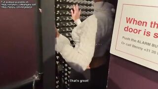 An appetizing girl has sex with a stranger in an exciting scene