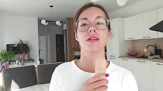 A girl has a discharge, which she likes to talk about dirty - JOI style