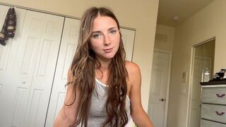 A step sister proposes using her body for sex in a playful way