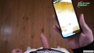 She was caught and fucked in the mouth