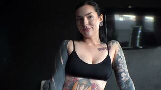 A girl with a dental brace is hungry for cock, craving to ride as often as she can