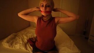 Ashley plays a role, getting intimate with a toy in a way that’s just her thing